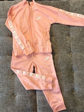 Nike Pink Girls' Zip Jacket and Joggers Set